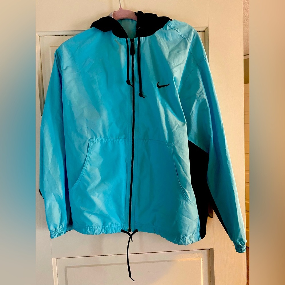 Nike teal blue 90s windbreaker size medium